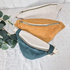 Sac banane velours
